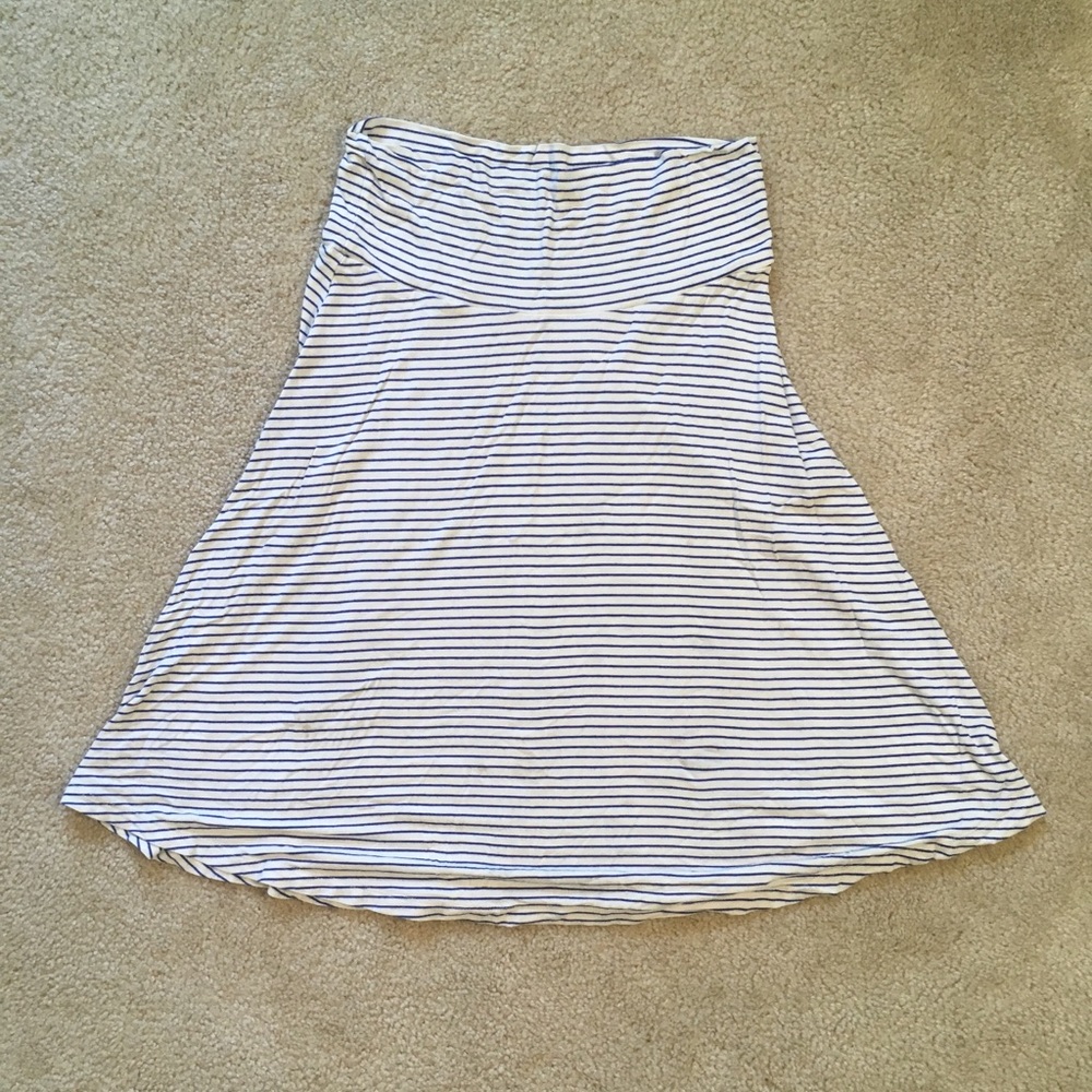 Gap Skirt | Blue and White Stripes